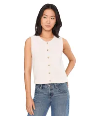 525 アメリカ レディース アウター コート ベスト 525 america Marianna Rolledge Button Front Vest Chalk チョーク