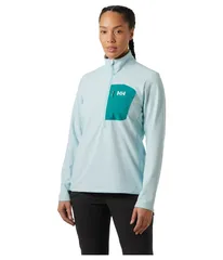 ヘリーハンセン レディース アウター ニット・セーター フリース Helly Hansen Fleece 12 Zip Barely Blue ブルーのサムネイル