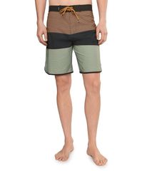 Quiksilver Men's Swimwear Half Pants/Shorts Silk Quiksilver Surfsilk Tijuana 19 Boardshorts Tobacco