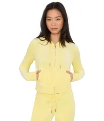 ジューシークチュール レディース アウター パーカー・スウェット ジャケット Juicy Couture Og Blink Track Jacket Yellow Iris イエローのサムネイル