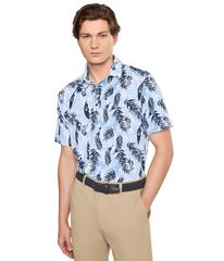 블랙 로버 맨즈 탑스 셔츠 Black Clover Hidden Clover Polo WhitePeri Blue 화이트
