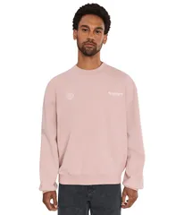 オールセインツ メンズ アウター ニット・セーター AllSaints Emblem Crew Sunbaked Pink ピンクのサムネイル