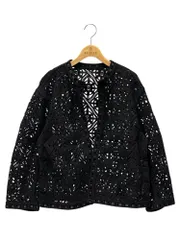 ボールジー サークルモチーフエンブロイダリー クルーネックジャケット 11-07-41-07004 36 ブラック 23SS ITNZSFJ40YC6