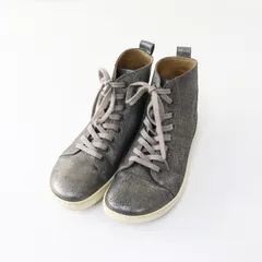 ビルケンシュトック BIRKENSTOCK メタリックレザー ハイカットシューズ 23cm グレー┃スニーカー【2400014892314】のサムネイル
