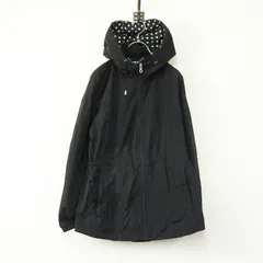 ケイトスペード kate spade ウインドブレーカー XS＼ブラック ドット ジップアップ ジャケット ブルゾン フード【2400014890006】