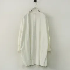 エニィスィス any SiS オンワード樫山 ドルマンスリーブロングカーディガン 4＼ホワイト ニット コットン 羽織り【2400014887334】