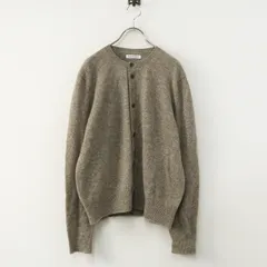 ファクトリー FACTORY ウールヤククルーネックカーディガン 2＼グレージュ ニット 羽織り【2400014888249】