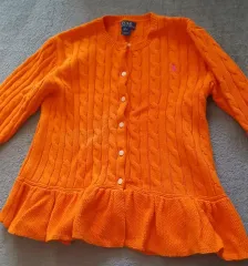 ポロ ラルフローレン キッズ ケーブル編み ニット (オレンジ)