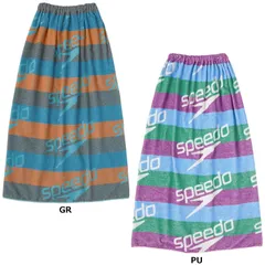 スピード Speedo スイミング スタックボーダーラップタオル Stack Border Wrap Towel メンズ レディース 着替え 学校 授業 体育 クラブ 部活 プール スクール  SE62501 PU パープル