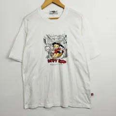 BETTY BOOP ベティブープ 半袖 Tシャツ ベティちゃん キャラクター 90s 古着 VINTAGE ホワイト F C1008