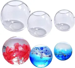 5WYOUKE 球体 ボール シリコンモールド 一体形 丸 レジン レジン型 ハンドメイド ソフトモールド 手芸品 クラフト 再利用可能 初心者向き (3サイズ（9cm 7cm 5cm）)