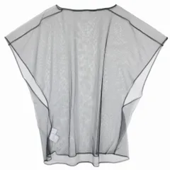 未使用 MARGE マージ Sustainable tulle oversized サスティナブル チュール カットソー プルオーバー オーバーサイズ F 黒 ブラック レディース 古着 中古 USED