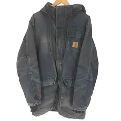 カーハート Carhartt 裏地キルティング 比翼ジップ シベリアン パーカー ダック ジャケット メンズ import：L 