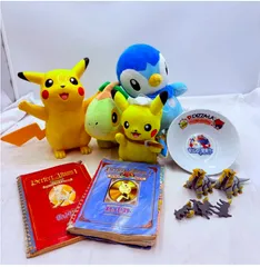 【❗️✨ポケモン大量セット✨❗️】ピカチュウぬいぐるみ＆フィギュア＆アルバム＆皿まとめ売り✨簡易清掃・現状品❗️
