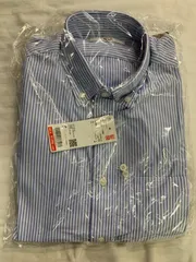 UNIQLO ファインクロス  コンフォートストライプシャツ