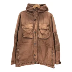 AIGLE エーグル コットン マウンテンパーカー フェード アウトドア ブラウン(メンズ XL)中古 古着 T6829