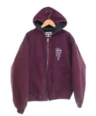 チ*ン様 【美品】STUSSY ステューシー ダック アクティブジャケット ステューシー アクティブジャケット ダック生地 パーカー M 茶色