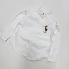 3T 100 ラルフローレン Polo Kids(ポロキッズ) 白 シャツ