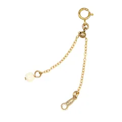 【新品】 [miwaki] アジャスター K14GF ゴールドフィルド ネックレス チェーン 延長 長さ調節 レディース 女性用 シンプル 金属アレルギー対応 ゴールド k14gfad02 15cm コットンパール 0