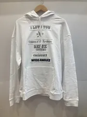 未使用 21SS RAF SIMONS REGULAR FIT HOODIE I LOVE YOU SIZE S ラフシモンズ パーカー 2021 春夏 アーカイブ 白 ホワイト ストリート モード 【Z0909-001】▽211のサムネイル