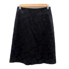 ビーティングハート BEATING HEART フレアスカート ミモレ丈 花柄 1 紺 ネイビー /HO17のサムネイル
