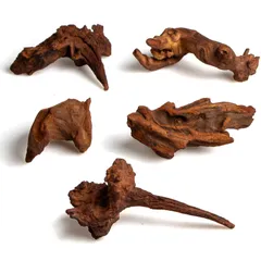 新品 流木 5個セット 約515cm（26インチ）｜アクアリウム・テラリウム・爬虫類レイアウト用｜苔木・隠れ家