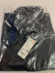 UNIQLO エアリズム エアリズムコットン フルオープンポロシャツ ポロシャツ 半袖　黒