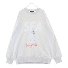 WIND AND SEA 26SS マリリンモンロー　スウェット 新品WIND AND SEA ウィダンシー マリリンモンロー Tシャツ グレーM