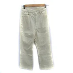 マカフィー MACPHEE トゥモローランド ストレートパンツ アンクル丈 コーデュロイ 32 XXS アイボリー /SM29