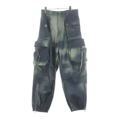OAMC (オーエーエムシー) 22SS PUFF CARGO PANTS タイダイ柄 パフカーゴパンツ グレー/グリーン OAMU310182 COT00761のサムネイル