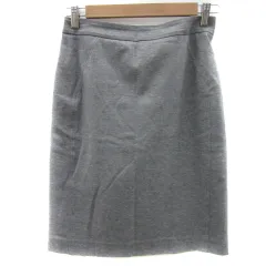 ステラケイ STELLA.K タイトスカート ひざ丈 無地 7 グレー /YS11