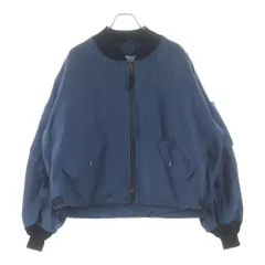 MILITARY (ミリタリー) カナダ軍 MA-1 マルチポケット ジップアップ フライトジャケット ネイビーのサムネイル