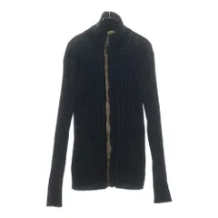 DOLCE & GABBANA (ドルチェアンドガッバーナ) コットン レーヨン ニットセーター カーディガン ブラックのサムネイル