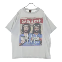 SAINT MICHAEL (セントマイケル) ×Denim Tears デニムティアーズ HOLY STATE プリント クルーネック 半袖Tシャツ カットソー ホワイト SM-S22-0000-062