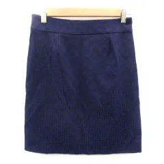 オフオン ofuon タイトスカート ミニ丈 総柄 36 紺 ネイビー /YK4