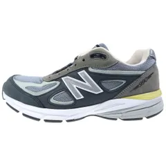 New Balance (ニューバランス) M990XG4 メッシュ スウェードレザー ローカットスニーカー グレー US9.5/27.5cm