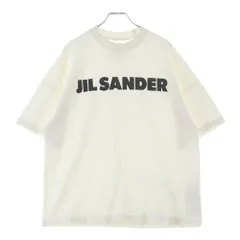 JIL SANDER (ジルサンダー) ロゴプリント コットン 半袖Tシャツ ホワイト JSMU707045