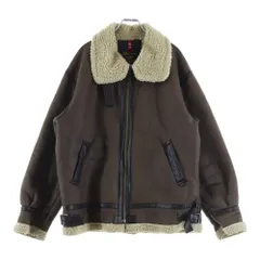 ALPHA INDUSTRIES (アルファ インダストリーズ) B-3 フライトジャケット フェイクムートン ボアジャケット ブラウン TA1548-068