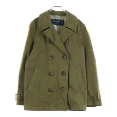 COMME des GARCONS (コムデギャルソン) ショートトレンチコート Vネック エルボーパッチ カーキ HS-C001のサムネイル