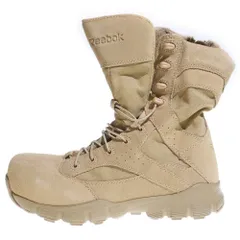 Reebok (リーボック) DAUNTLESS EH COMBAT BOOTS サイドジップハイカットブーツ ベージュ US7.5/26cm RB8821