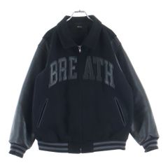 BREATH ARCH LOGO HOODED VERSITY JACKET - メルカリ
