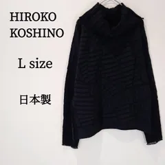 HIROKO KOSHINO ヒロココシノ レディース ニット ブラック Lのサムネイル