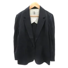 エムケー ミッシェルクラン MK MICHEL KLEIN テーラードジャケット ミドル丈 七分袖 シングルボタン 38 M 紺 ネイビー /YK10 のサムネイル