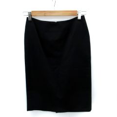 エムプルミエ M-Premier タイトスカート ミモレ丈 36 S 黒 ブラック /SM4