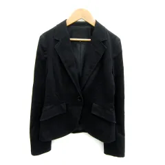 アンタイトル UNTITLED テーラードジャケット ミドル丈 シングルボタン 総裏地 2 黒 ブラック /SY36