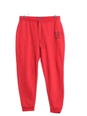 【お得なクーポン配布中!】 ポロ ラルフローレン ポケット付き スウェット パンツ メンズ XL / タイガー プリント 裏起毛 トレーナー イージーパンツ 大きいサイズ 赤