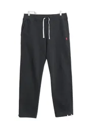 【お得なクーポン配布中!】 ポロ ラルフローレン ポケット付き スウェット パンツ メンズ L 裏起毛 トレーナー ヘビーウェイト イージーパンツ ワンポイント ブラック