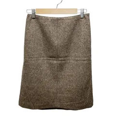 Burberry Blue Label(バーバリーブルーレーベル) スカート サイズ38 M レディース美品  - ダークブラウン×ベージュ ひざ丈