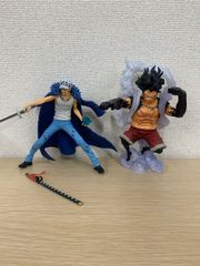 ! 3 One Piece Luffy Action Pose Figure / One Piece Trafalgar Law Figure [Hobby] [2]