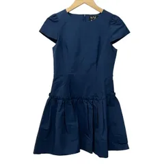 agnes b(アニエスベー) ワンピース サイズ36 S レディース美品  - ネイビー 半袖/ひざ丈